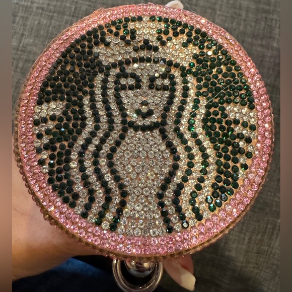 NEW IN BOX Starbucks themed Crystal embellished crossbody bag. - Picture 4 of 7